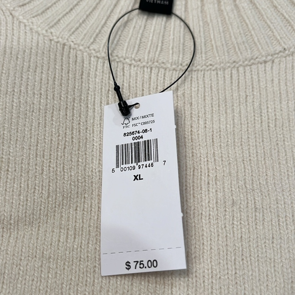 Banana Republic TRANSITION CREAM COVETED SWEATER/NWT/XL - Picture 6 of 13